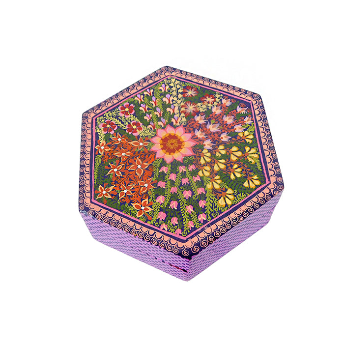 Sueño Zapoteco Women`s Colective: Flowers  Wood Box