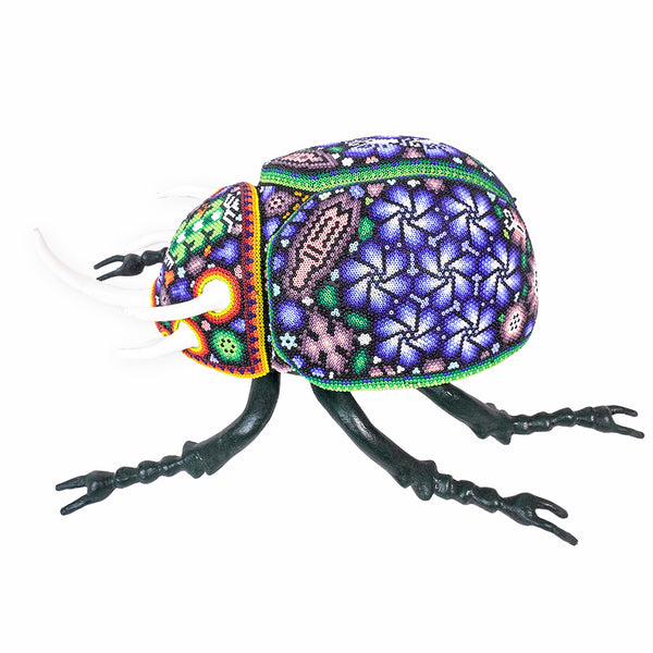 Huichol Art: Large Beetle Beaded Art