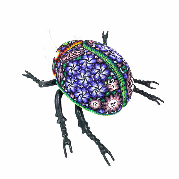 Huichol Art: Large Beetle Beaded Art