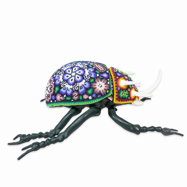 Huichol Art: Large Beetle Beaded Art
