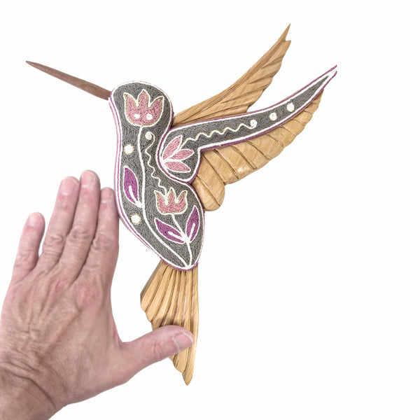Huichol Art: Hummingbird Yarn Messenger of Joy