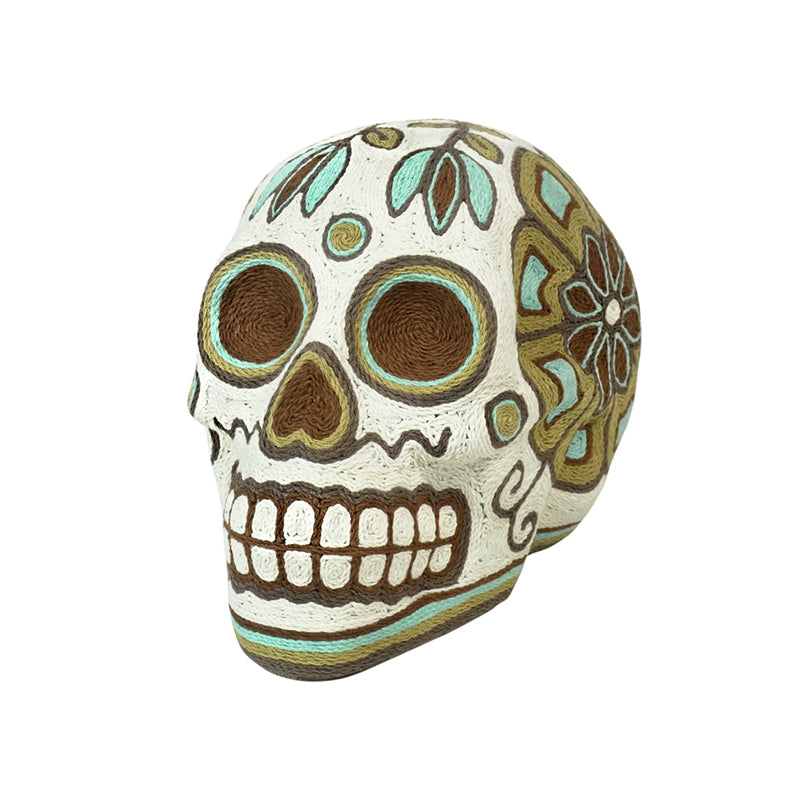 Huichol: Yarn Sacred Bloom Skull