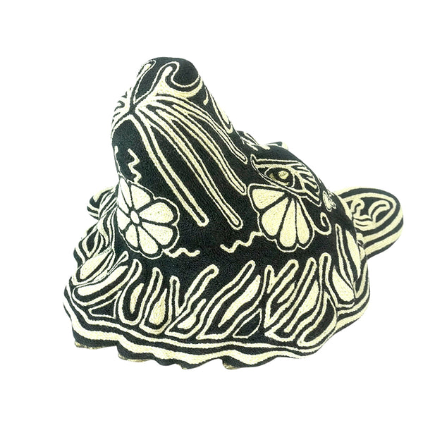 Huichol: Wall Hanging Yarn Wolf Figurine