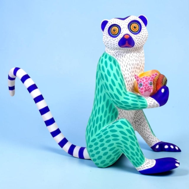 Luis Pablo: Lemur and Snail Woodcarving
