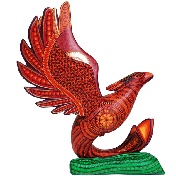 Isabel Fabian: Mythical Rising Phoenix Woodcarving