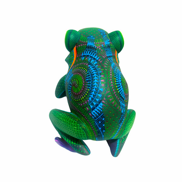 Isabel Fabian: Frog Woodcarving