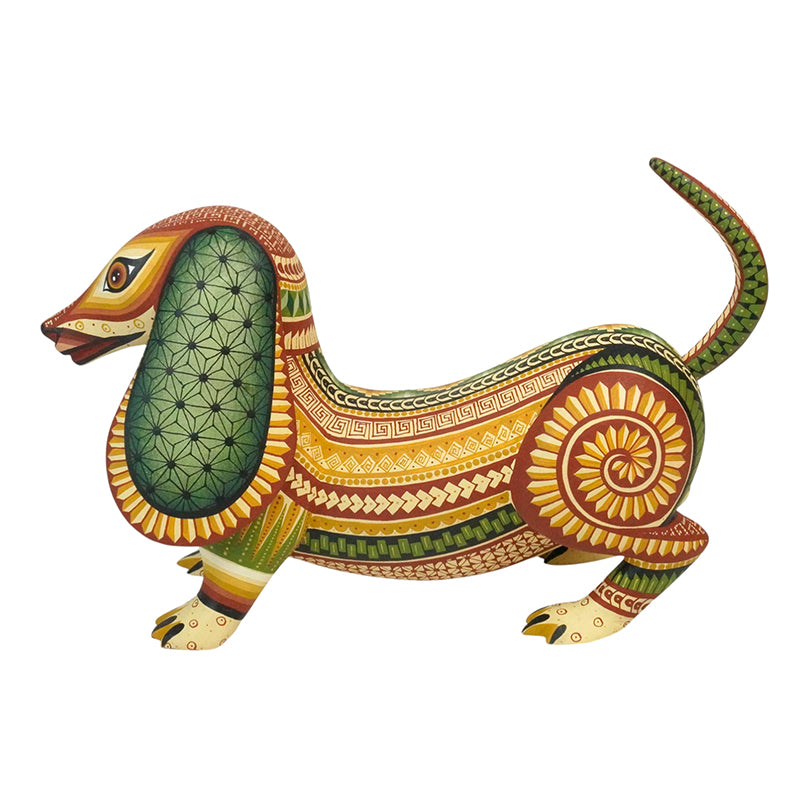 Ivan Fuentes: Elegant Dachshund Woodcarving