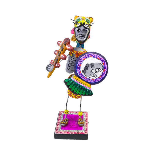 Saul Montesinos: Jaguar Warrior  Skeleton Ceramic
