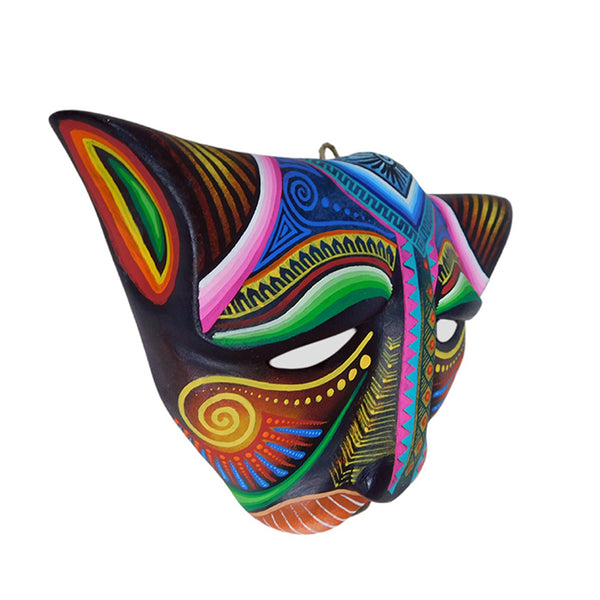 Julia Fuentes: Cat Mask Woodcarving