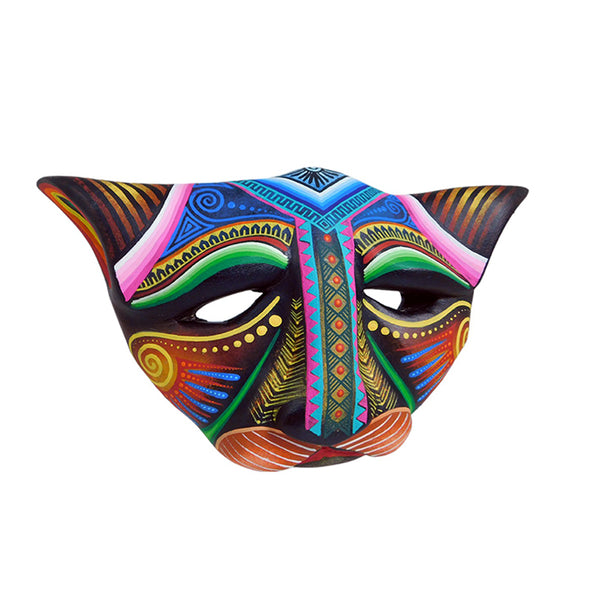Julia Fuentes: Cat Mask Woodcarving