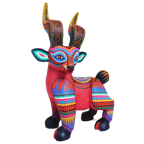 Oaxaca Woodcarving of a Red Gazelle