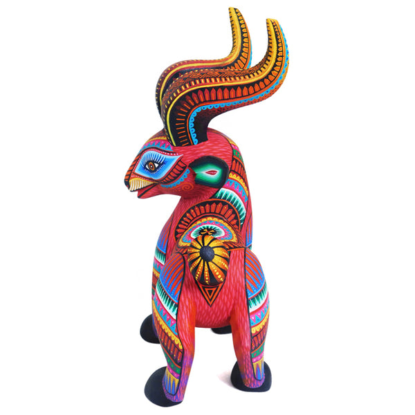 Julia Fuentes: Red Fronted Gazelle Woodcarving