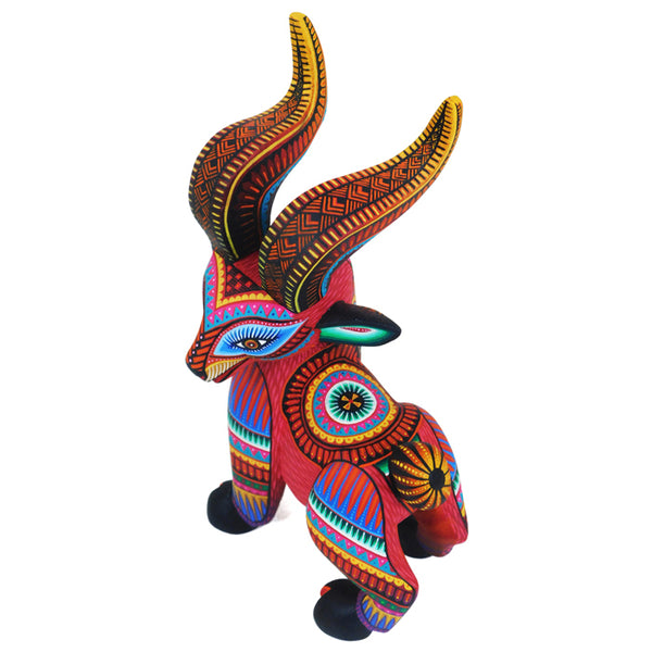 Julia Fuentes: Red Fronted Gazelle Woodcarving