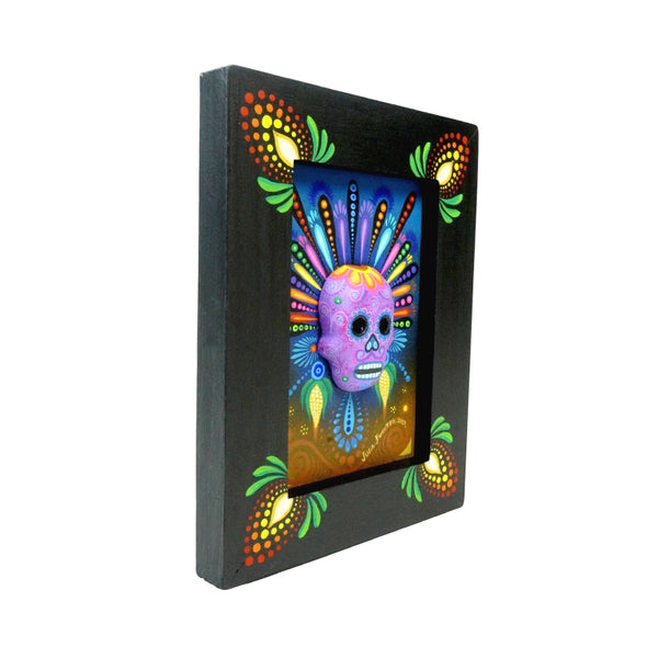 Julia Fuentes: Emperor Skull Painting Alebrije