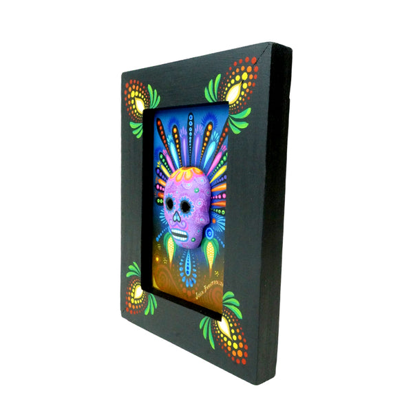 Julia Fuentes: Emperor Skull Painting Alebrije