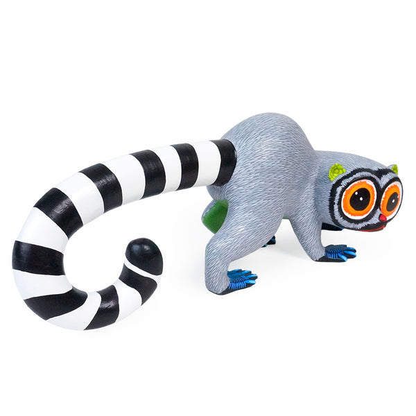 Demetrio Cortes: Ring-Tailed Lemur Woodcarving