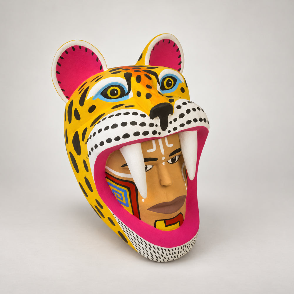 Luis Pablo: Jaguar Warrior Alebrije Woodcarving