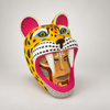 Jaguar Warrior, hand-carved Oaxacan copal wood figure by Luis Pablo