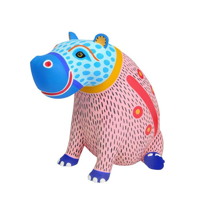 Hipo wood figurine, alebrije hand carved  in Oaxaca Mexico