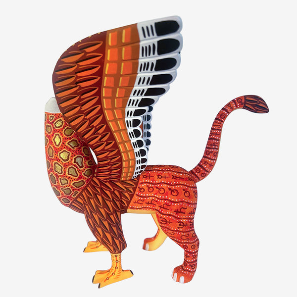 Luis Pablo: Mythical Griffin Woodcarving
