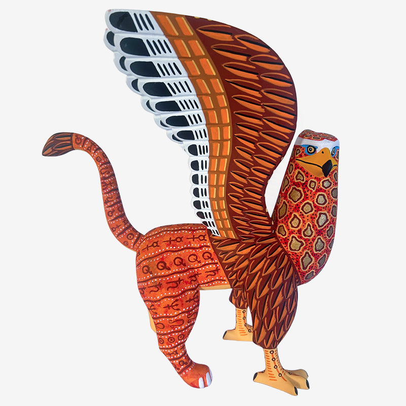 Luis Pablo: Mythical Griffin Woodcarving