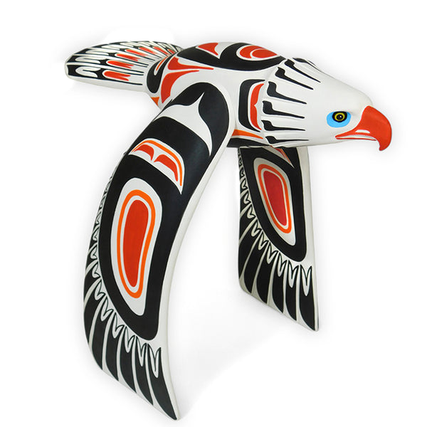 Luis Pablo: Pacific Northwest Eagle & Salmon Woodcarving