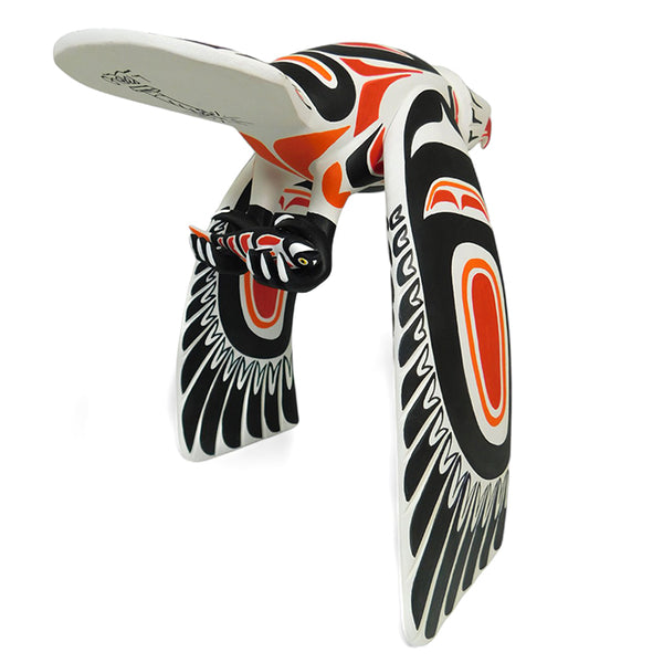 Luis Pablo: Pacific Northwest Eagle & Salmon Woodcarving