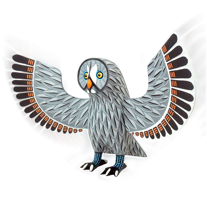 Luis Pablo:  Great Grey Owl Wood Sculptture