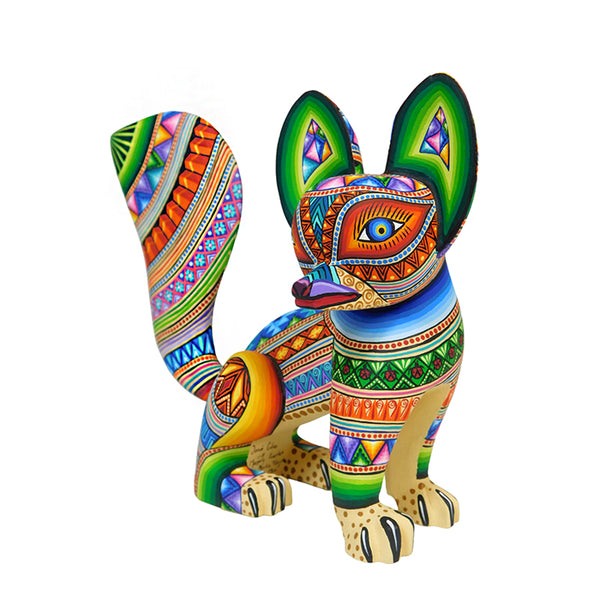 Magaly Fuentes: Little Colorful Fox Sculpture