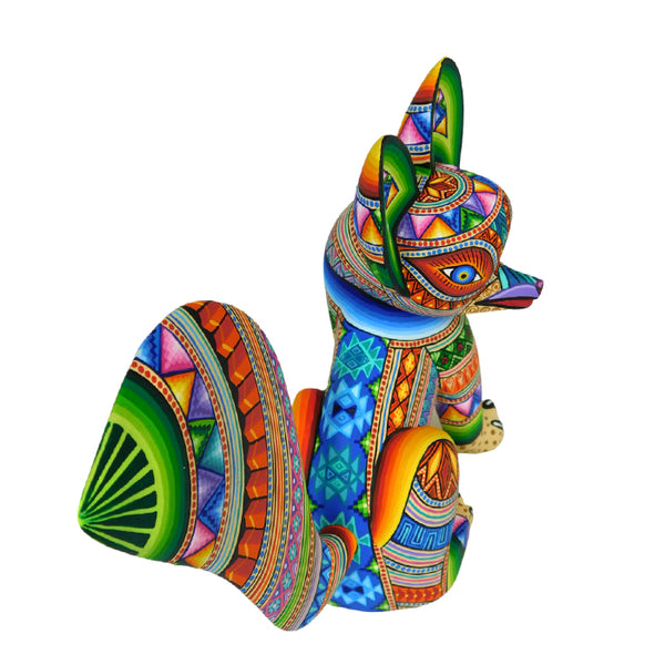 Magaly Fuentes: Little Colorful Fox Sculpture
