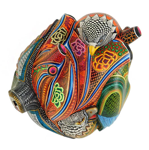 Manuel Cruz: Masterpiece Heart of Oaxaca Birds Sculpture
