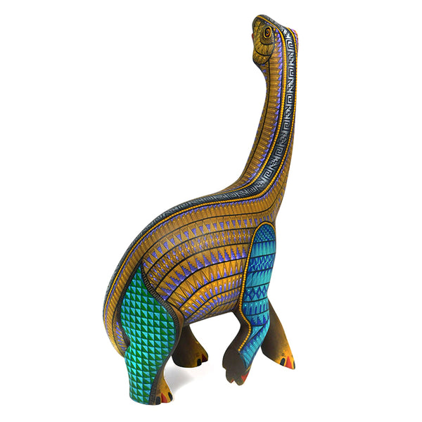 Marcos Hernandez: Brachiosaurus Dinosaur Woodcarving
