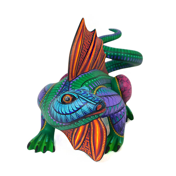 Marcos Hernandez: Splendid Iguana Woodcarving