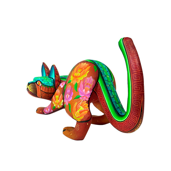 Maria Fuentes:Tehuana Flower Cat