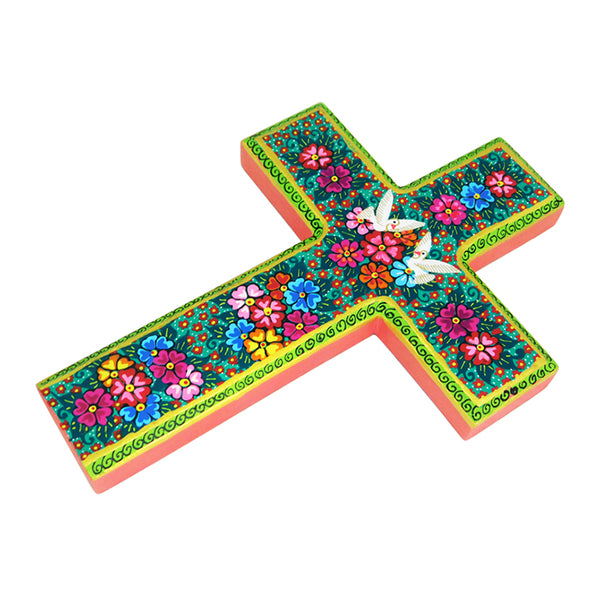 Maria Jimenez: Peace Cross Woodcarving