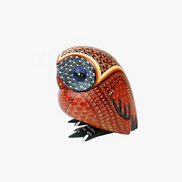 Mario Castellanos: Pygmy Owl Woodcarving