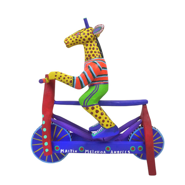 Martin Melchor: Giraffe on Bicycle Oaxaca