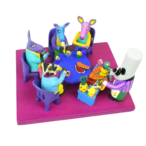 Maximino Santiago: Panda Restaurant Alebrije Scene