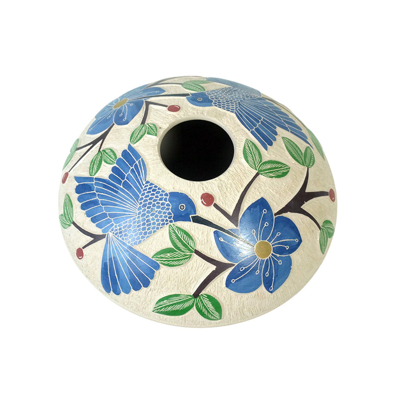 Melissa Tena: Hummingbirds Seed Pot Pottery