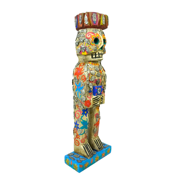 サンルイ Saint Louis totems 1992 彫刻 オブジェ MilagrosDayDeadSkeleton_Sandia