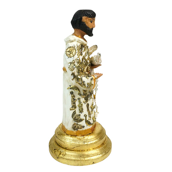 Milagros: St. Francis of Assisi Sculpture Woodcarved