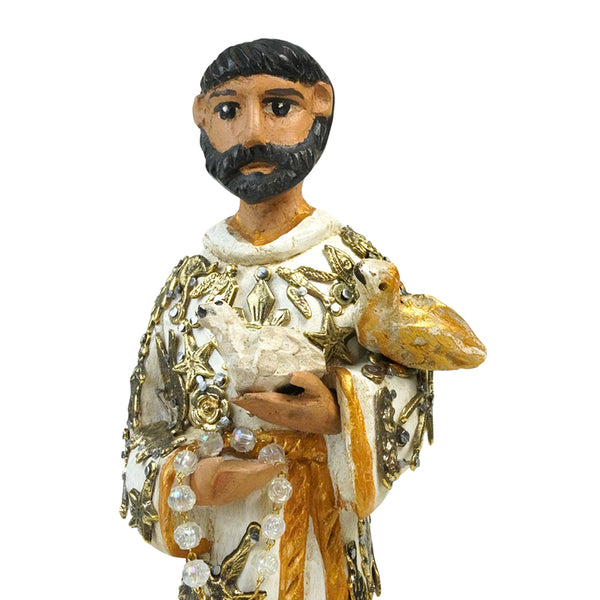 Milagros: St. Francis of Assisi Sculpture Woodcarved
