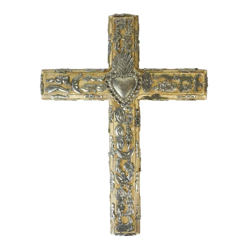 Milagros: Sacred Heart Wall Cross