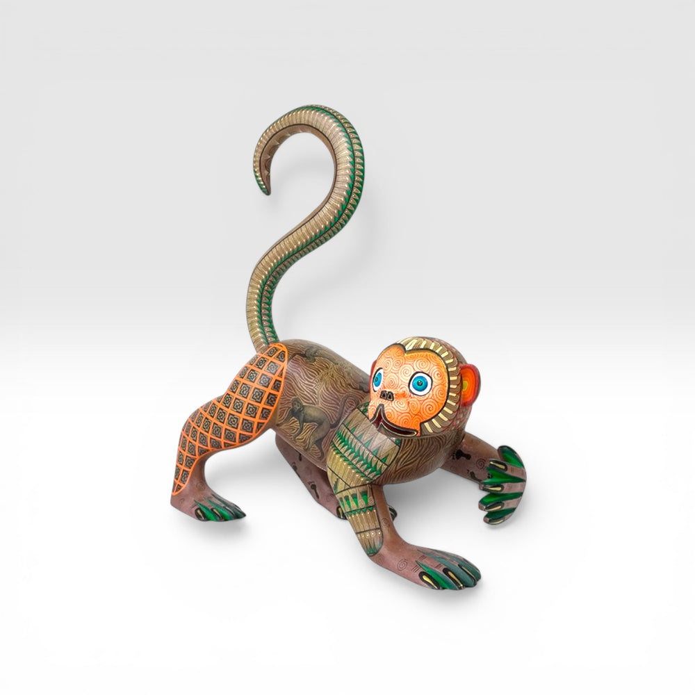 Reyna Pina: Magnificent Monkey WoodcarvingOaxaca