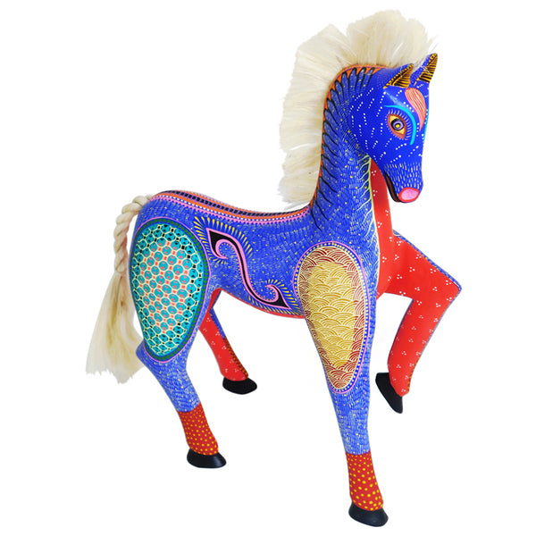 Nicolas Mandarin: Tall Horse Woodcarving