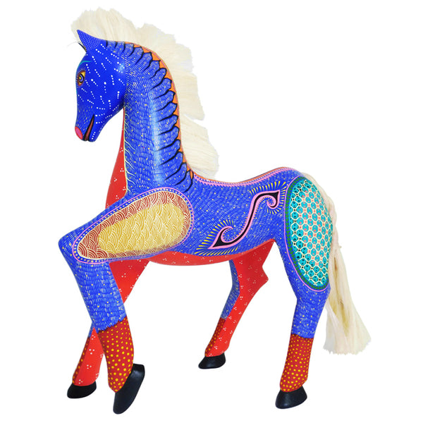 Nicolas Mandarin: Tall Horse Woodcarving