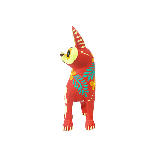 Nayeli Cruz: Little Day of the Dead Dogs Woodcarving