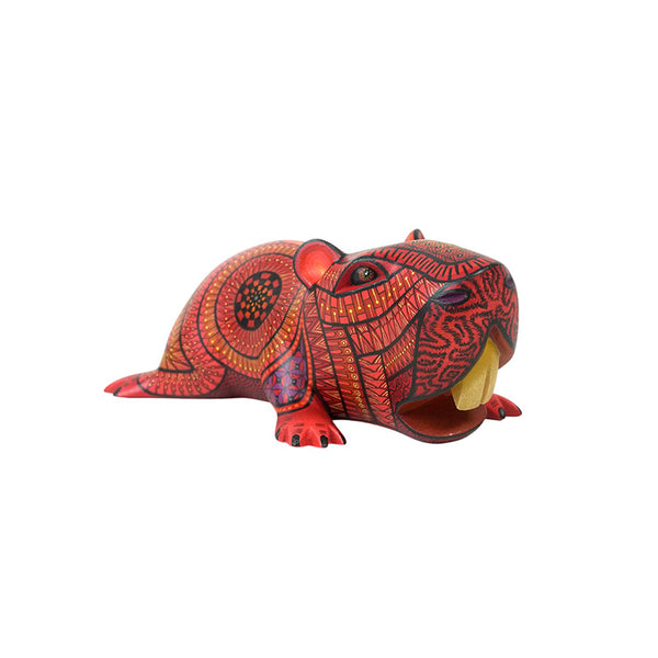 Nicolas Morales: Baby Capybara Woodcarving