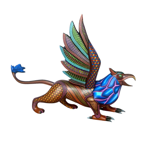 Nicolas Morales:  Mythical Griffin Woodcarving