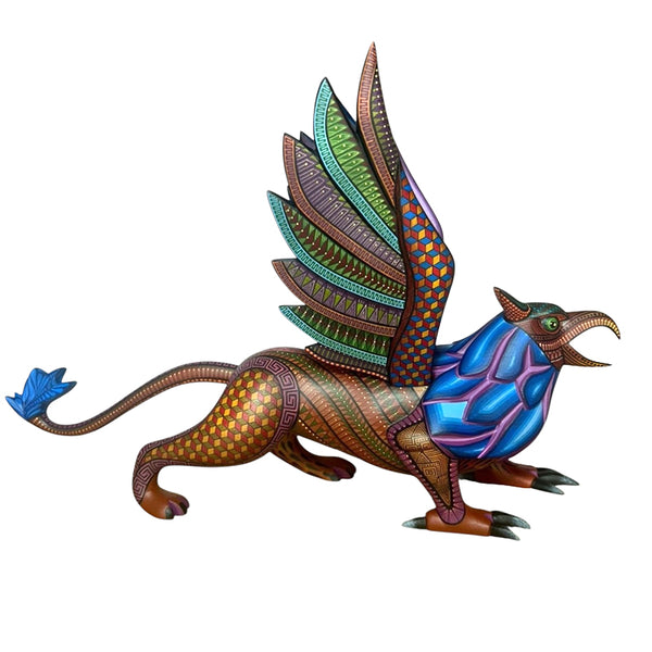 Nicolas Morales:  Mythical Griffin Woodcarving